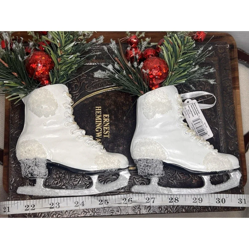 Vintage Style Ice-Skating Boots Ornament